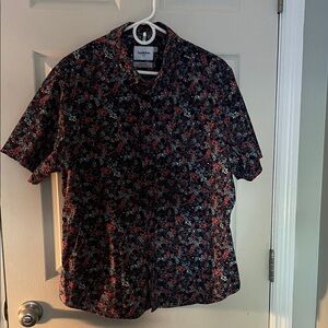 Goodfellow & Co Men's Dark Floral Button Down Shirt